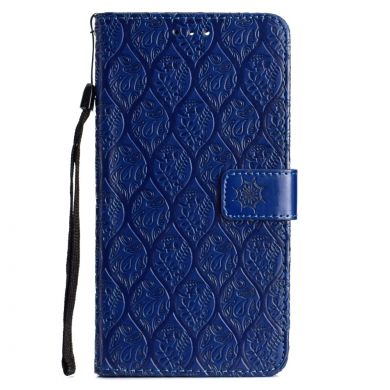 Чехол UniCase Leaf Wallet для Samsung Galaxy A6+ 2018 (A605) - Dark Blue