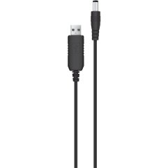 Кабель ACCLAB USB to DC 5.5х2.5мм (9V, 1A, 1m) - Black