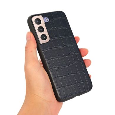 Шкіряний чохол UniCase Croco Skin для Samsung Galaxy S22 Plus - Black