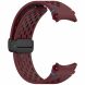 Ремінець Deexe Astra Strap для Samsung Galaxy Watch 4 / 4 Classic / 5 / 5 Pro / 6 / 6 Classic / 7 / FE - Wine Red