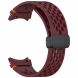 Ремінець Deexe Astra Strap для Samsung Galaxy Watch 4 / 4 Classic / 5 / 5 Pro / 6 / 6 Classic / 7 / FE - Wine Red