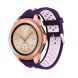 Ремешок Deexe Dual Color для Samsung Galaxy Watch 42mm / Watch 3 41mm - Dark Purple/Light Purple. Фото 1 из 4