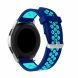 Ремешок Deexe Dual Color для Samsung Galaxy Watch 46mm / Watch 3 45mm / Gear S3 - Dark Blue / Light Blue. Фото 2 из 5