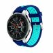 Ремешок Deexe Dual Color для Samsung Galaxy Watch 46mm / Watch 3 45mm / Gear S3 - Dark Blue / Light Blue. Фото 1 из 5