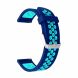 Ремешок Deexe Dual Color для Samsung Galaxy Watch 46mm / Watch 3 45mm / Gear S3 - Dark Blue / Light Blue. Фото 4 из 5