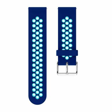 Ремешок Deexe Dual Color для Samsung Galaxy Watch 46mm / Watch 3 45mm / Gear S3 - Dark Blue / Light Blue