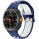Ремешок Deexe Dual Color для Samsung Galaxy Watch 8 (40/44mm) / 8 Classic - Blue / White. Фото 2 из 6