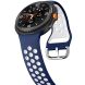 Ремешок Deexe Dual Color для Samsung Galaxy Watch 8 (40/44mm) / 8 Classic - Blue / White. Фото 4 из 6