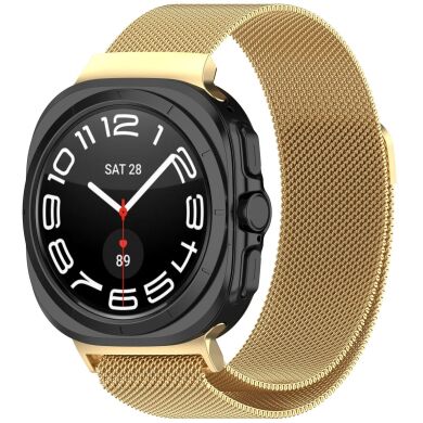 Ремешок Deexe Milanese Loop для Samsung Galaxy Watch Ultra (2025) - Gold