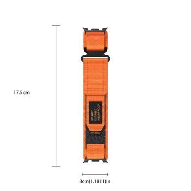 Ремінець Deexe Military для Samsung Galaxy Watch 8 (40/44mm) / 8 Classic - Orange
