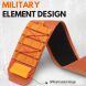 Ремінець Deexe Military для Samsung Galaxy Watch 8 (40/44mm) / 8 Classic - Orange