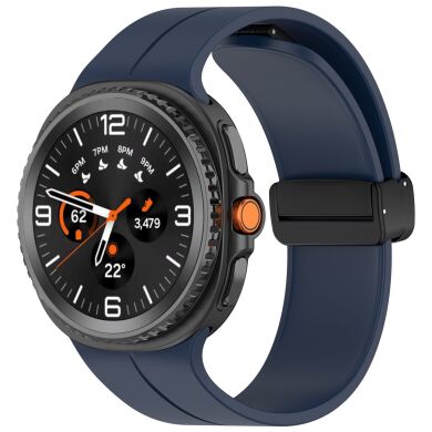 Ремешок Deexe Soft Line для Samsung Galaxy Watch 8 (40/44mm) / 8 Classic / Ultra (2025) - Midnight Blue