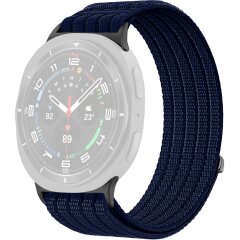 Ремешок Deexe Soft Weave для Samsung Galaxy Watch 8 (40/44mm) / 8 Classic - Navy Blue