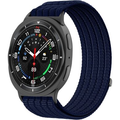 Ремешок Deexe Soft Weave для Samsung Galaxy Watch 8 (40/44mm) / 8 Classic - Navy Blue