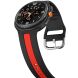 Ремешок Deexe Sport Strap для Samsung Galaxy Watch 8 (40/44mm) / 8 Classic - Black / Red. Фото 4 из 6