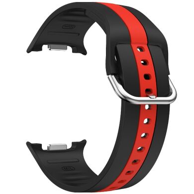 Ремешок Deexe Sport Strap для Samsung Galaxy Watch 8 (40/44mm) / 8 Classic - Black / Red