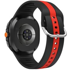 Ремешок Deexe Sport Strap для Samsung Galaxy Watch 8 (40/44mm) / 8 Classic - Black / Red