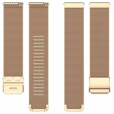 Ремінець Deexe Stainless Steel Strap для годинників з шириною кріплення 22мм - Rose Gold