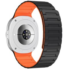 Ремешок Reframe Magnetic Band для Samsung Galaxy Watch 8 (40/44mm) / 8 Classic - Black / Orange