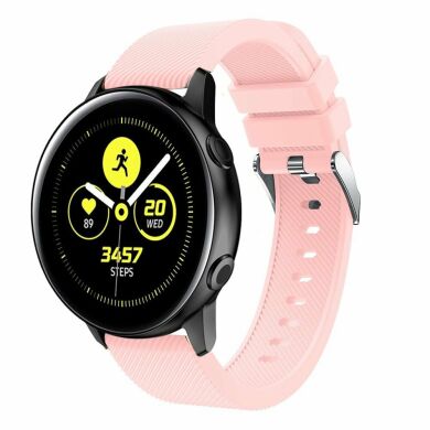 Ремешок UniCase Twill Texture для Samsung Watch Active / Active 2 40mm / Active 2 44mm - Pink