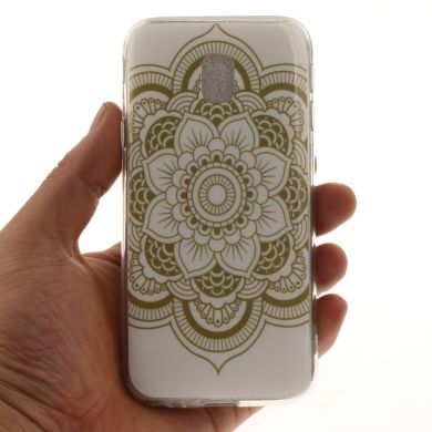 Силиконовый (TPU) чехол Deexe Life Style для Samsung Galaxy J3 2017 (J330) - Mandala Flowers