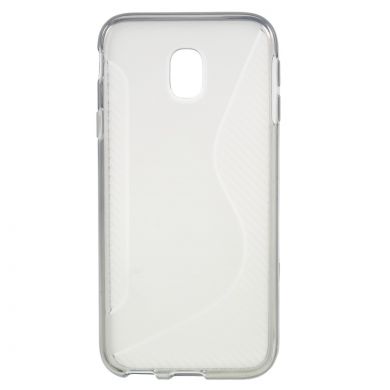 Силіконовий чохол Deexe S Line для Samsung Galaxy J3 2017 (J330), серый