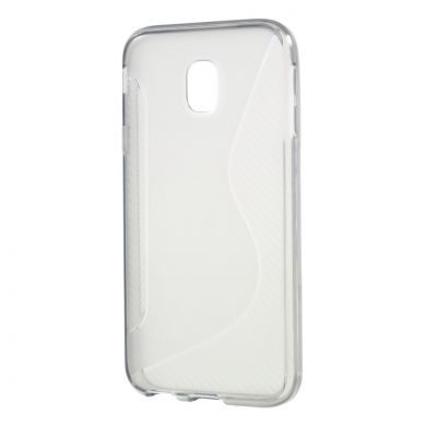 Силіконовий чохол Deexe S Line для Samsung Galaxy J3 2017 (J330), серый