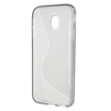 Силіконовий чохол Deexe S Line для Samsung Galaxy J3 2017 (J330), серый