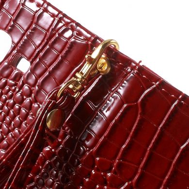 Чехол-книжка Deexe Crocodile Style для Samsung Galaxy J7 (J700) / J7 Neo (J701) - Red