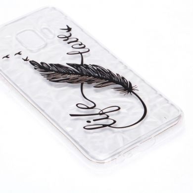 Силіконовий чохол UniCase 3D Diamond Pattern для Samsung Galaxy J2 Core (J260) - Feather Pen
