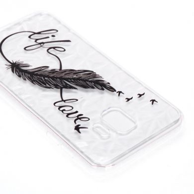 Силіконовий чохол UniCase 3D Diamond Pattern для Samsung Galaxy J2 Core (J260) - Feather Pen