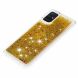 Силіконовий (TPU) чохол Deexe Liquid Glitter для Samsung Galaxy A51 (А515) - Gold