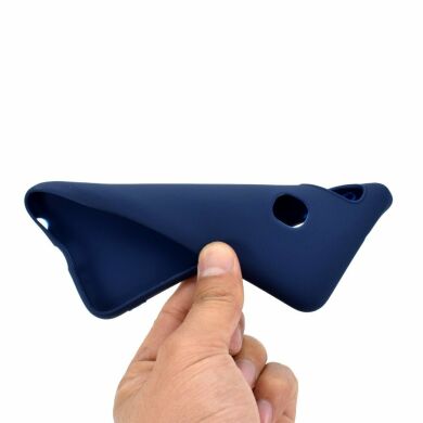Силиконовый (TPU) чехол Deexe Matte Case для Samsung Galaxy A20e (A202) - Dark Blue