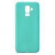 Силиконовый (TPU) чехол Deexe Matte Case для Samsung Galaxy J8 2018 (J810) - Cyan. Фото 1 из 3