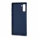 Силиконовый (TPU) чехол Deexe Matte Case для Samsung Galaxy Note 10 (N970) - Dark Blue. Фото 3 из 3