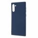 Силиконовый (TPU) чехол Deexe Matte Case для Samsung Galaxy Note 10 (N970) - Dark Blue. Фото 2 из 3