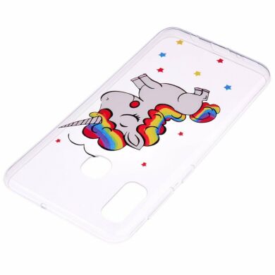 Силіконовий (TPU) чохол Deexe Pretty Glossy для Samsung Galaxy A30 (A305) - Unicorn