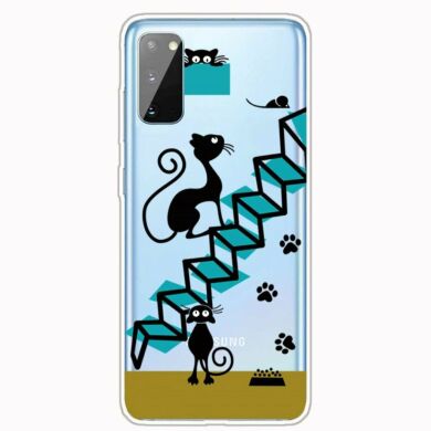 Силіконовий (TPU) чохол Deexe Pretty Glossy для Samsung Galaxy A41 (A415) - Stairs