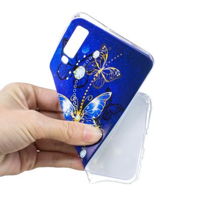 Силиконовый (TPU) чехол Deexe Pretty Glossy для Samsung Galaxy A7 2018 (A750) - Butterfly