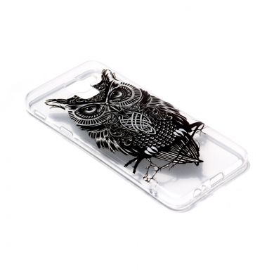 Силиконовый (TPU) чехол Deexe Pretty Glossy для Samsung Galaxy J6 2018 (J600) - Owl