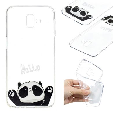 Силіконовий (TPU) чохол Deexe Pretty Glossy для Samsung Galaxy J6+ (J610) - Hello