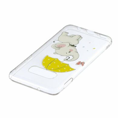 Силіконовий (TPU) чохол Deexe Pretty Glossy для Samsung Galaxy S10e (G970), Elephant Holding an Umbrella