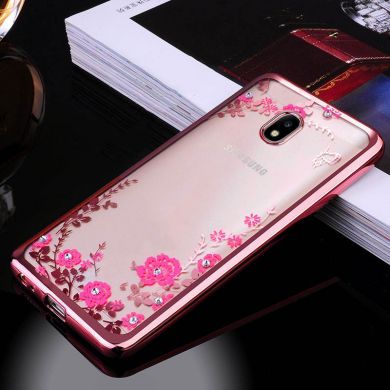 Силиконовый (TPU) чехол Deexe Shiny Cover для Samsung Galaxy J5 2017 (J530) - Rose Gold
