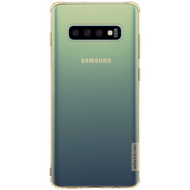 Силіконовий (TPU) чохол NILLKIN Nature для Samsung Galaxy S10 Plus - Gold