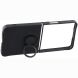 Силиконовый (TPU) чехол с кольцом Deexe Color Shell (FF) для Samsung Galaxy Flip 8 - Black. Фото 3 из 5