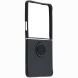 Силиконовый (TPU) чехол с кольцом Deexe Color Shell (FF) для Samsung Galaxy Flip 8 - Black. Фото 2 из 5