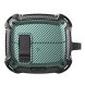 Защитный чехол Deexe Carbon Shield для Samsung Galaxy Buds 3 / Buds 3 Pro - Black / Green. Фото 1 из 9