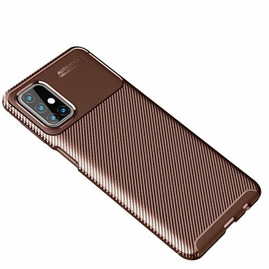 Захисний чохол Deexe Fusion для Samsung Galaxy M31s (M317) - Brown