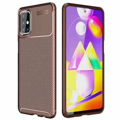 Захисний чохол Deexe Fusion для Samsung Galaxy M31s (M317) - Brown