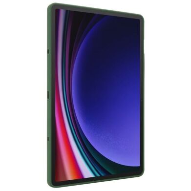 Защитный чехол Deexe Kick Shell для Samsung Galaxy Tab S9 (X710/716) / S9 FE (X510/516) - Green